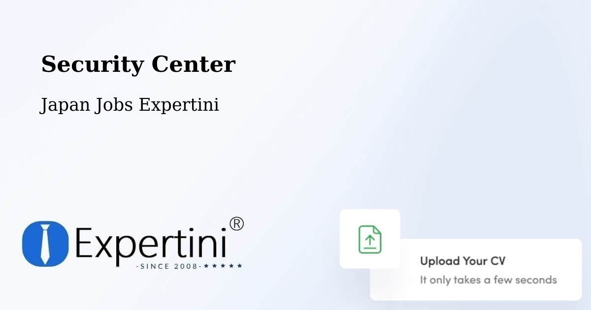 Security & Compliance – Hidaka Shi - Japan Jobs Expertini